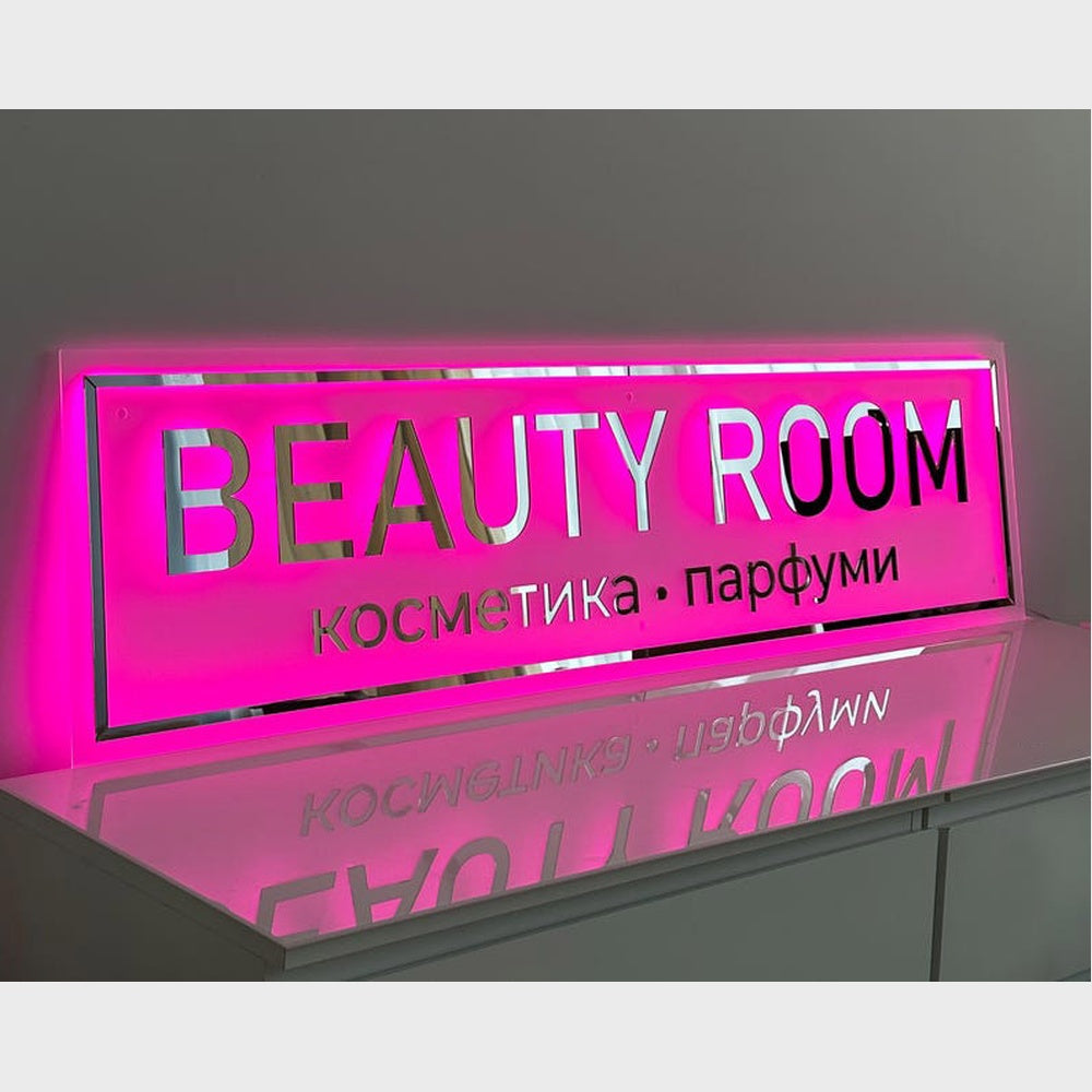 Beauty Room Acrylic Business Logo Led Sign