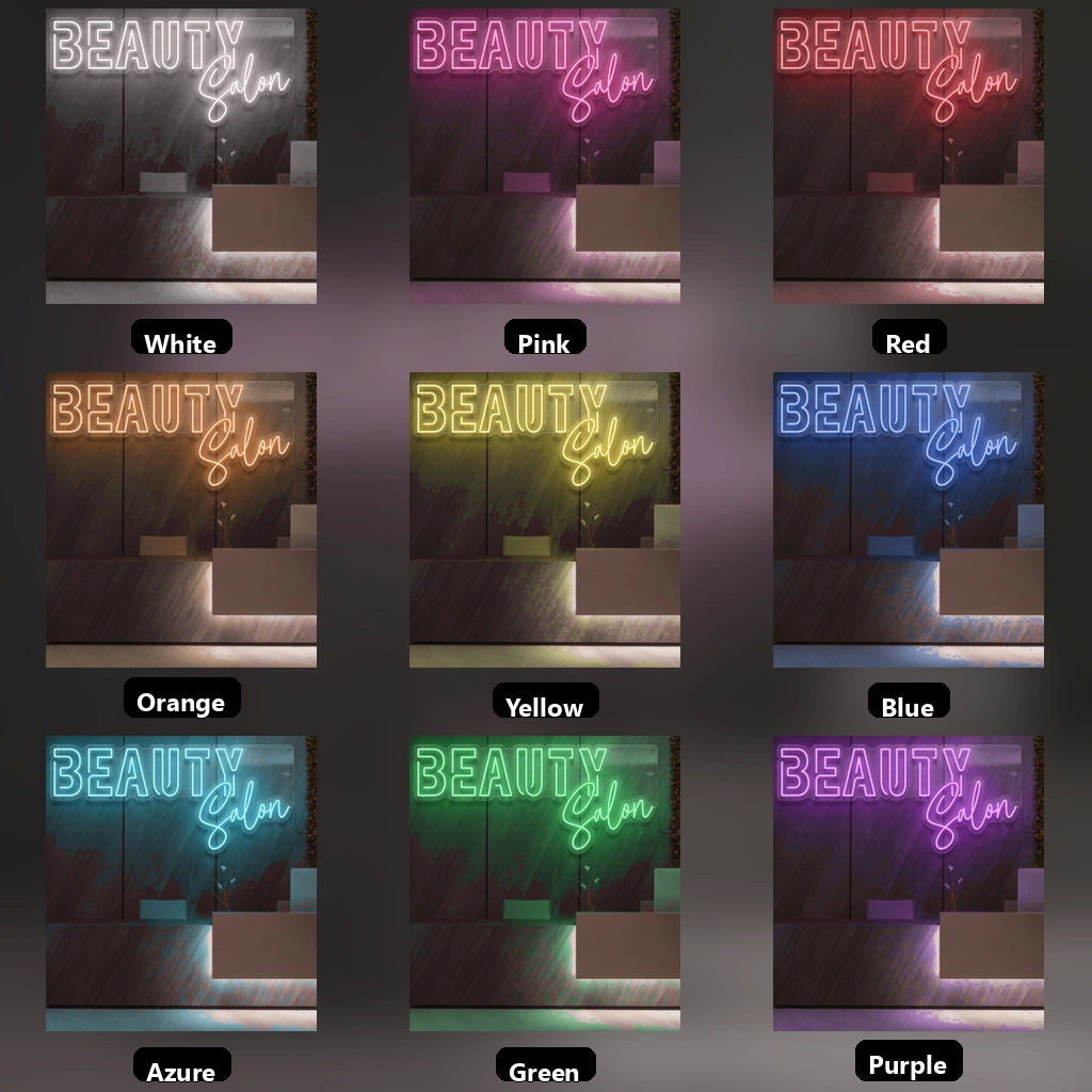 Beauty Salon LED Neon Sign Home Wall Art - 05 Color Grid