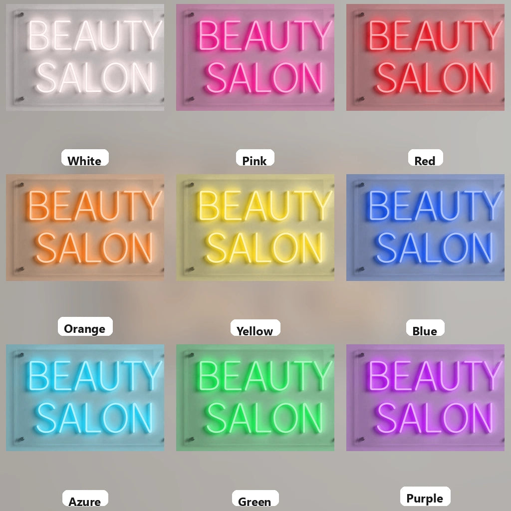 Beauty Salon Wall Decor LED Neon Sign - 05 Color Grid