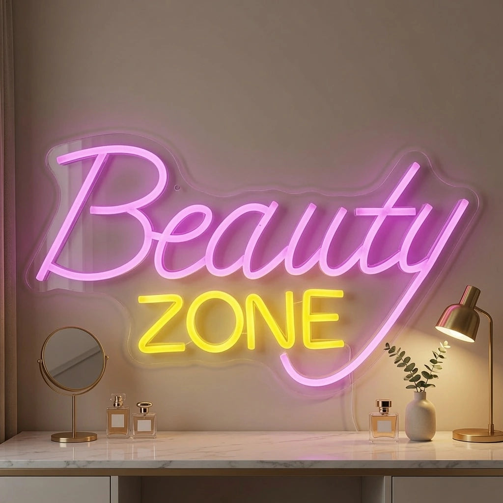 Beauty Zone LED Neon Sign - 02 High-Converting Product Image