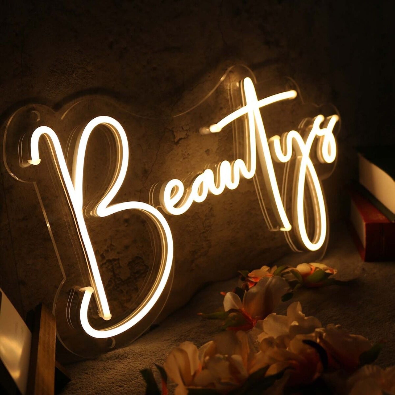 Beautys Yellow Led Neon Sign Wall Art | Shineneon