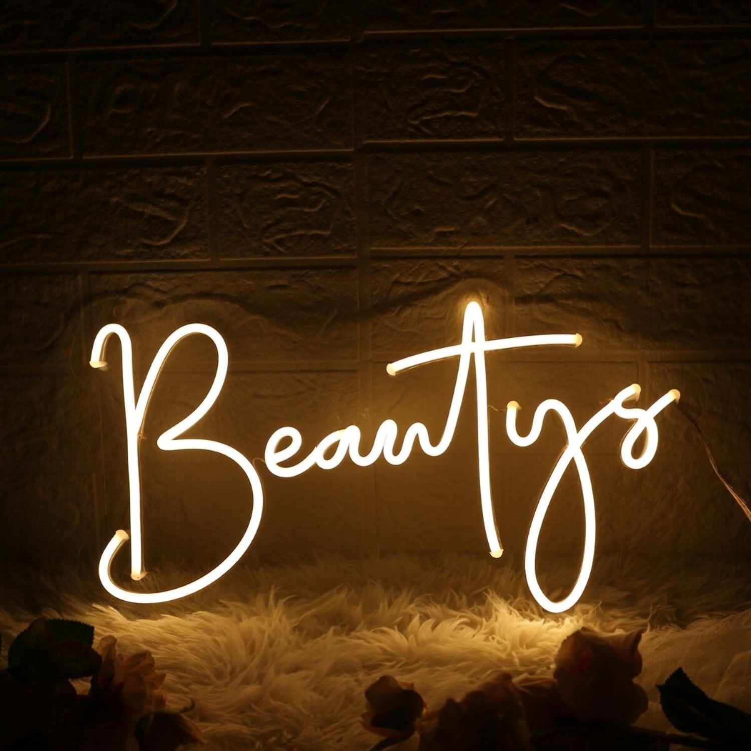 Beautys Yellow Led Neon Sign Wall Art - Shineneon
