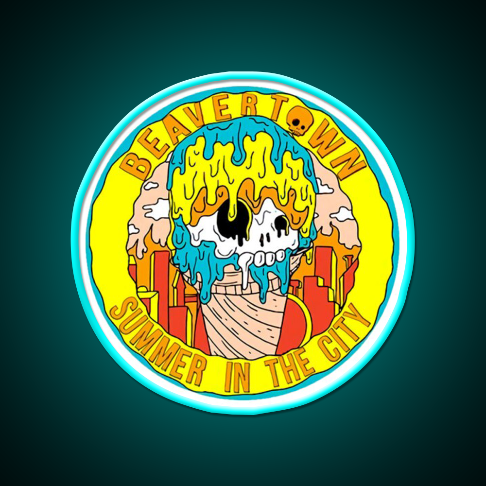 Beavertown Brewery Beer Bar Decor Led Neon Sign Rgb Color - Size and dimension reference