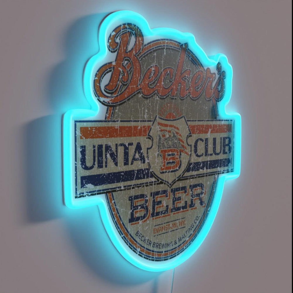 Beckersuinta Club Beer 1917 Rgb Led Neon Sign