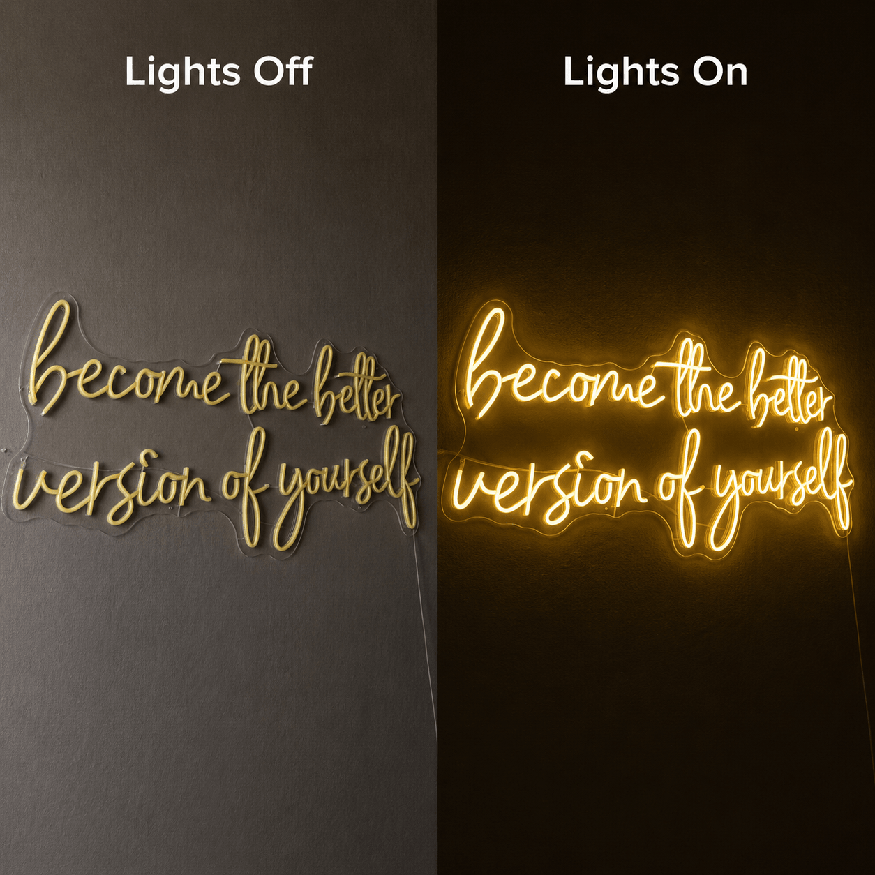 Become The Better Version Of Yourself LED Neon Sign Wall Neon Sign - Shineneon