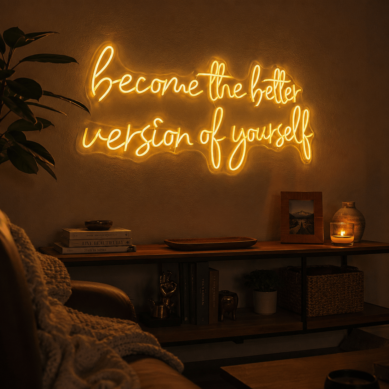 Become The Better Version Of Yourself LED Neon Sign Wall Neon Sign - Shineneon