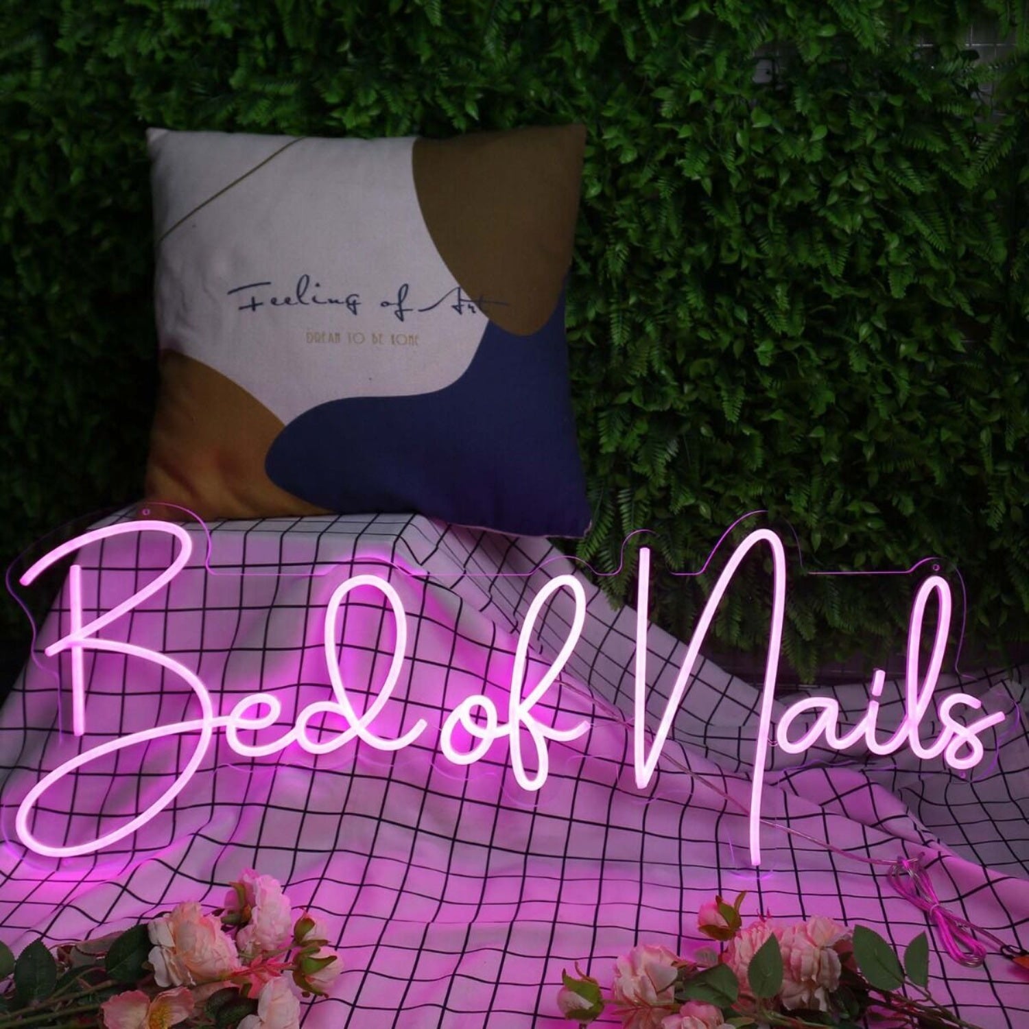 Bed Of Nails Purple Led Neon Sign | Shineneon