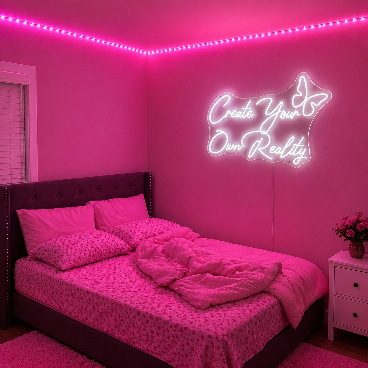 Bedroom Vertical Wall Decor LED Neon Sign Home Art main product image