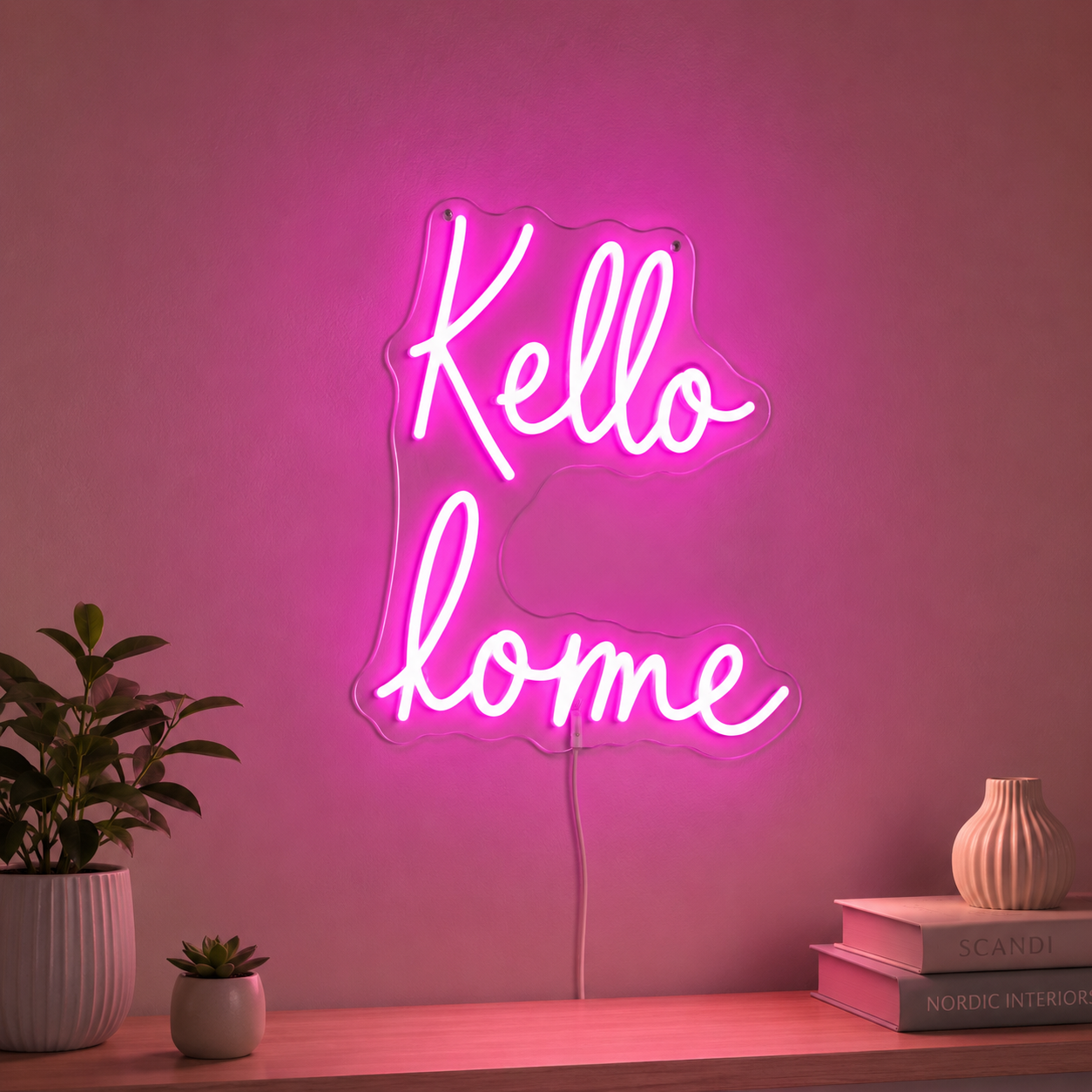 Bedroom Wall Decor Retro LED Neon Sign Home Art main product image