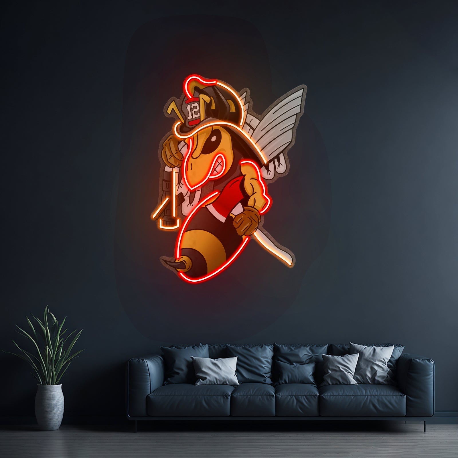 Bee Firefighters Led Neon Sign Light Custom Led Signs - Shineneon