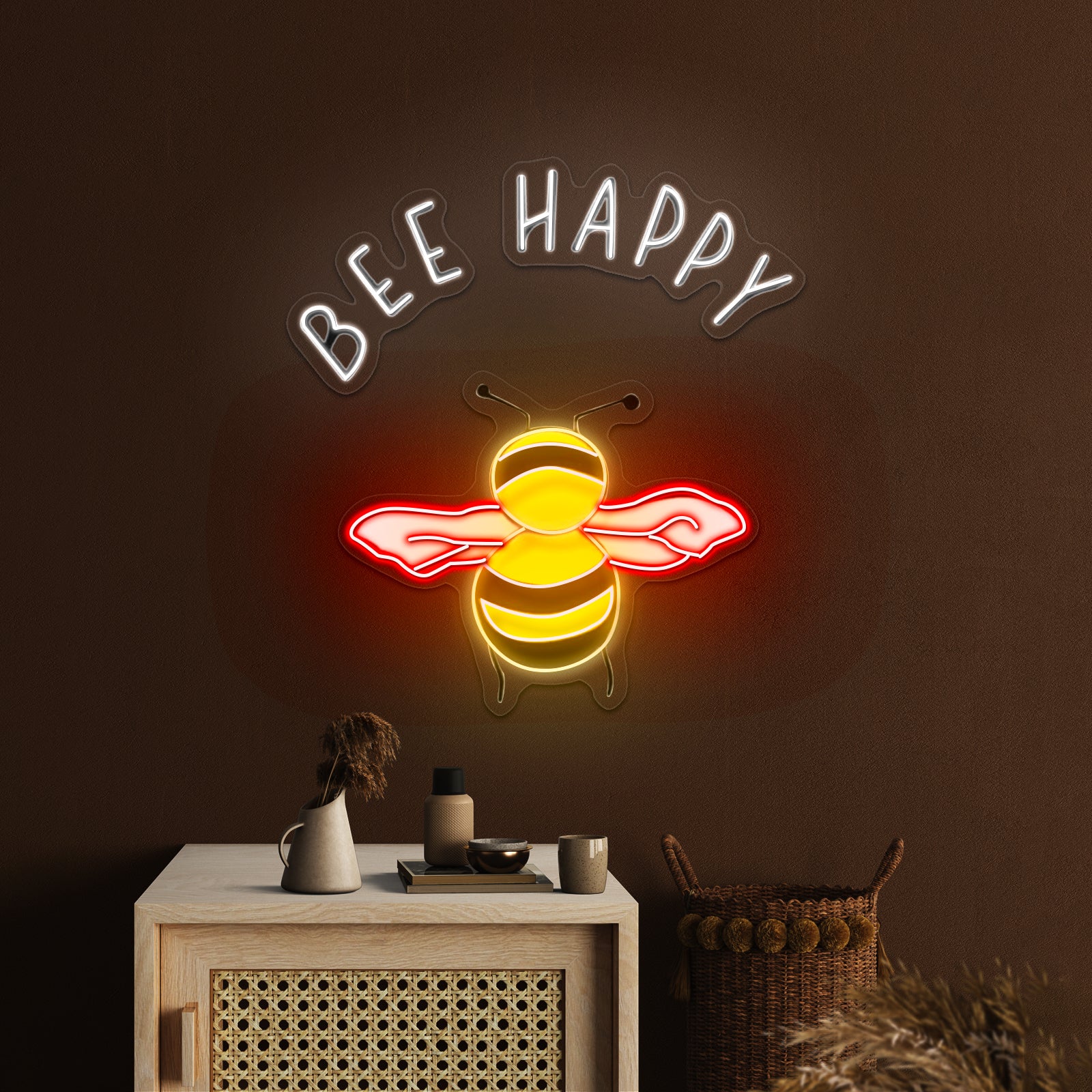 Bee Kind Cute Neon Signs For Kids Bedroom