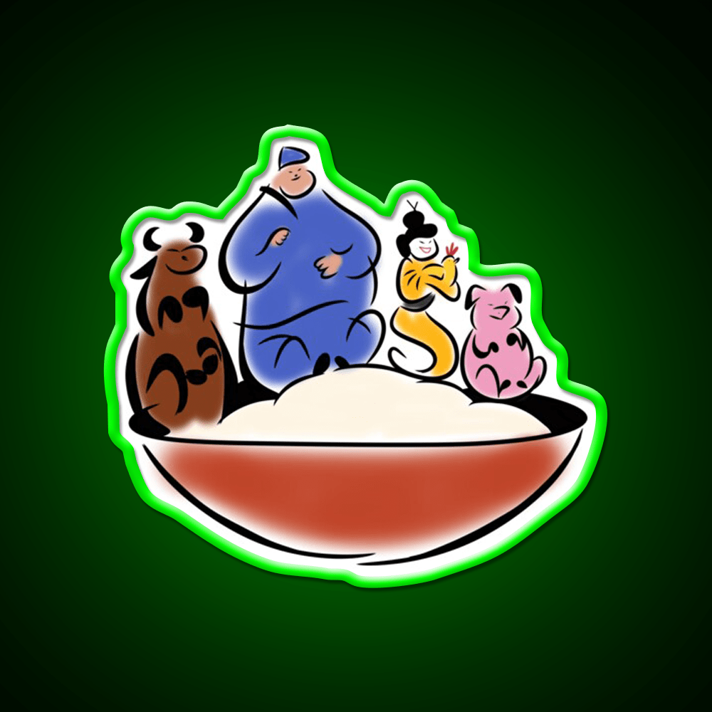 Beef Pork Chicken Mmm Led Neon Sign Chinese Food Rgb Color - Shineneon