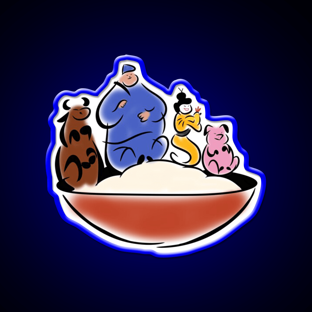 Beef Pork Chicken Mmm Led Neon Sign Chinese Food Rgb Color - Shineneon
