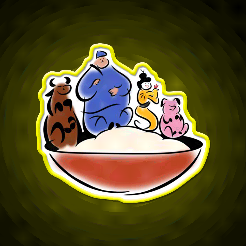 Beef Pork Chicken Mmm Led Neon Sign Chinese Food Rgb Color