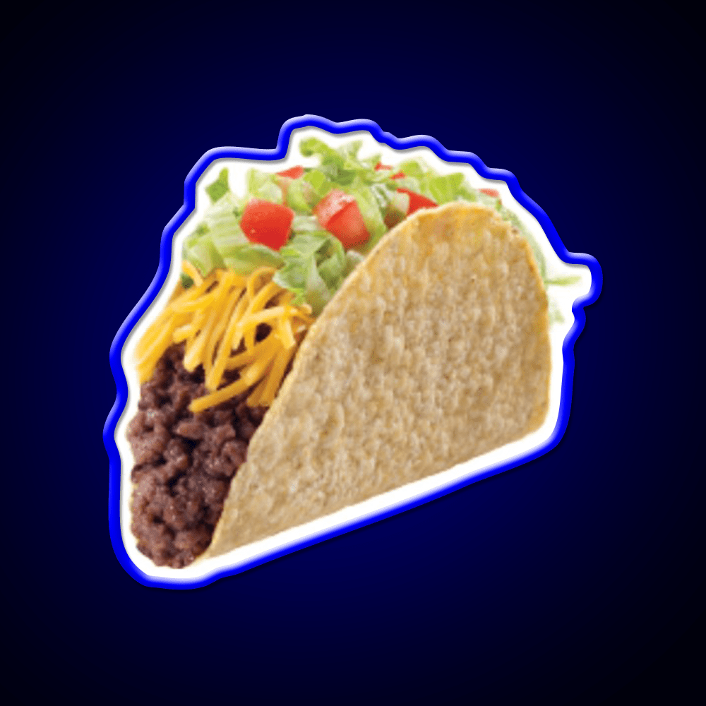 Beef Taco Led Neon Sign Mexican Food Sign Rgb Color - Shineneon
