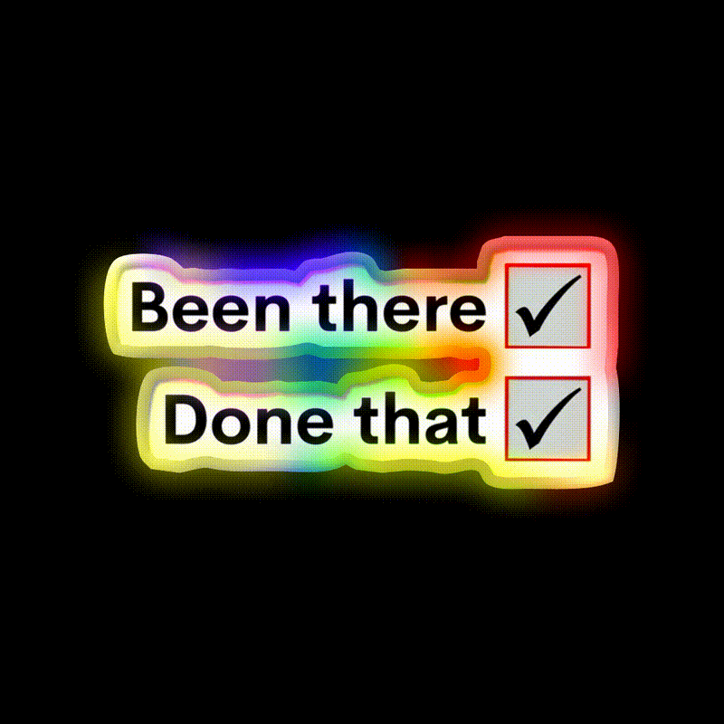 Been There Done That Man Cave Bar Led Neon Sign Rgb Color