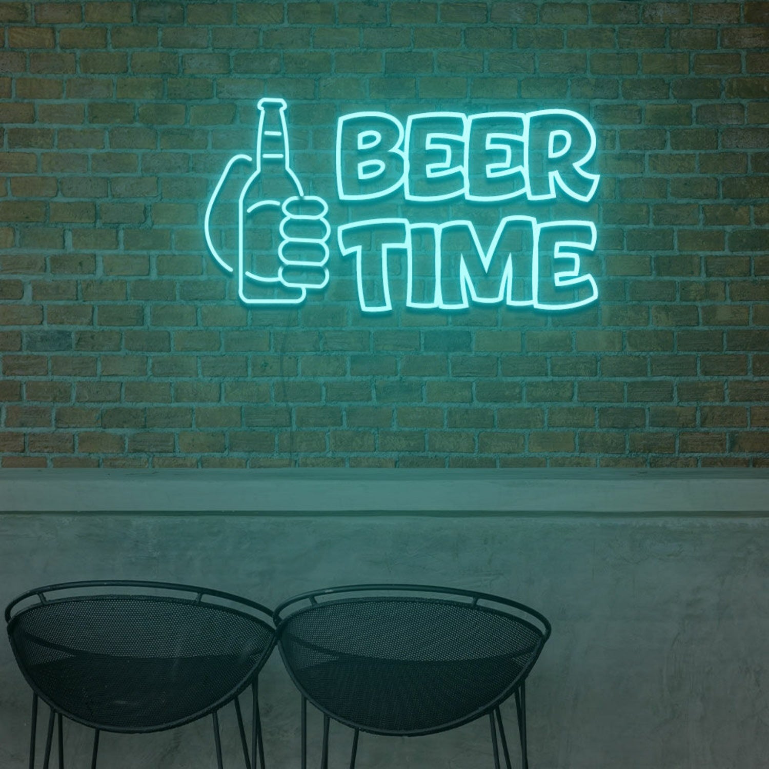 Beer And Beer Time For Bar Neon Light Signs Custom Neon Sign For Wedding | Shineneon