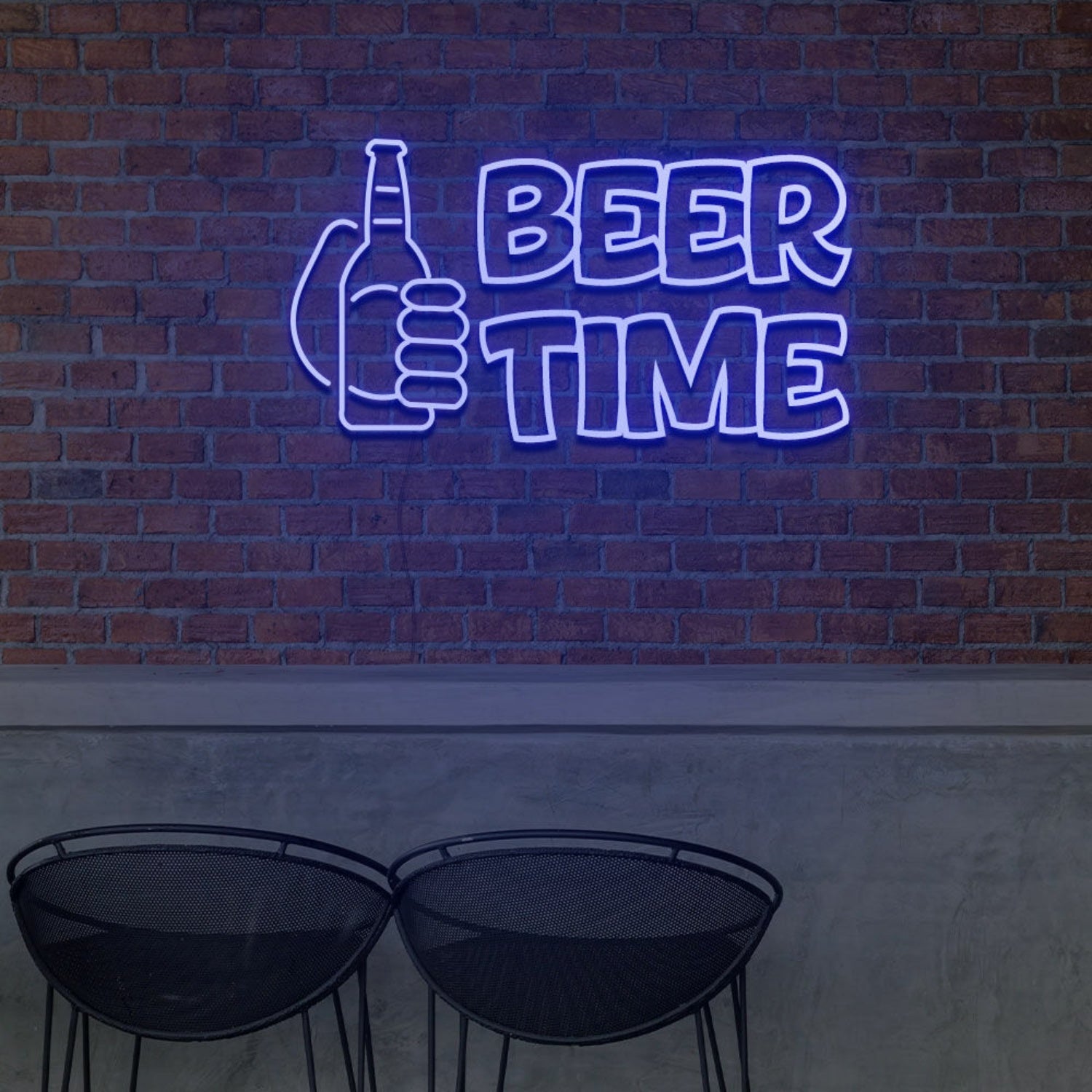 Beer And Beer Time For Bar Neon Light Signs Custom Neon Sign For Wedding | Shineneon
