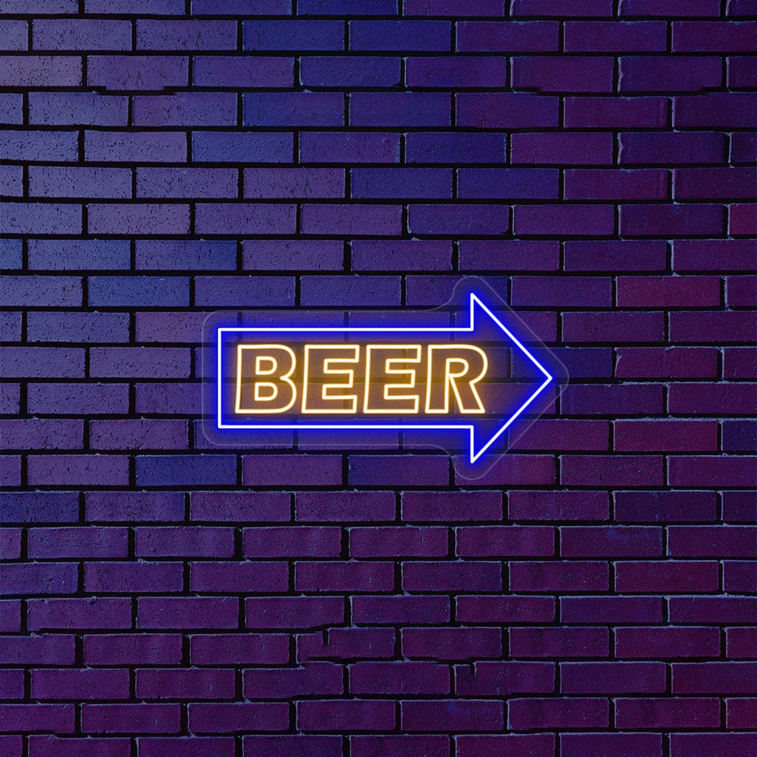 Beer Arrow Led Neon Sign Multicolor | Shineneon