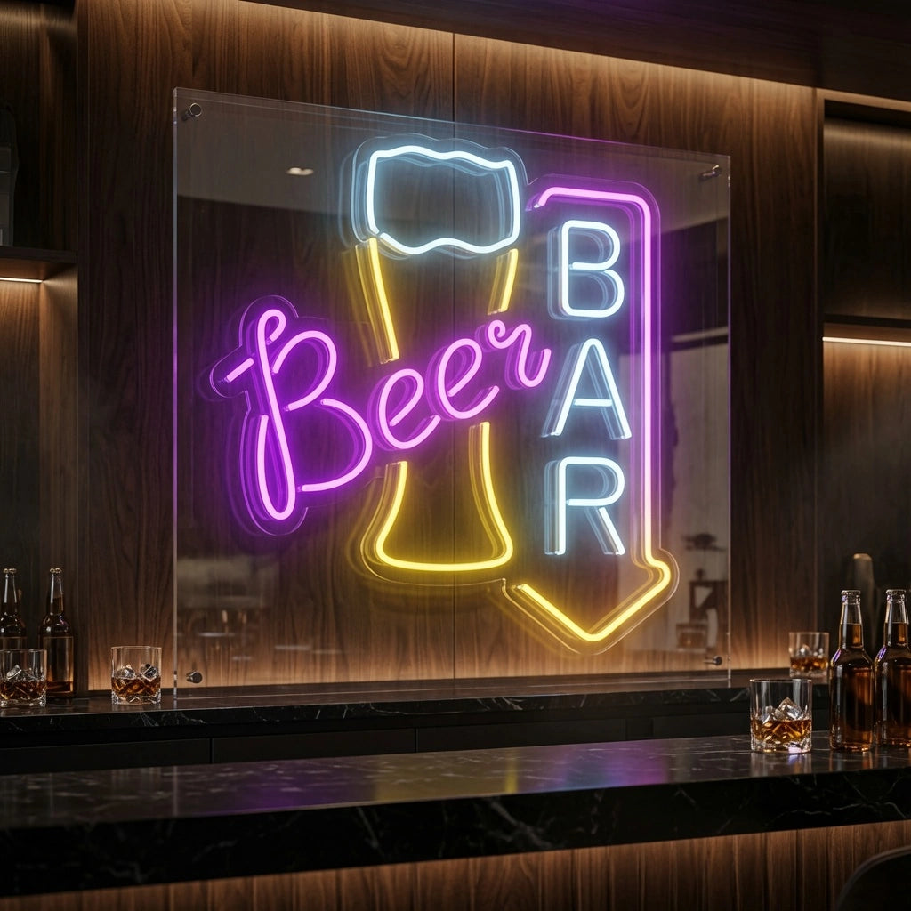 Beer Bar Business LED Neon Sign - 02 High-Converting Product Image
