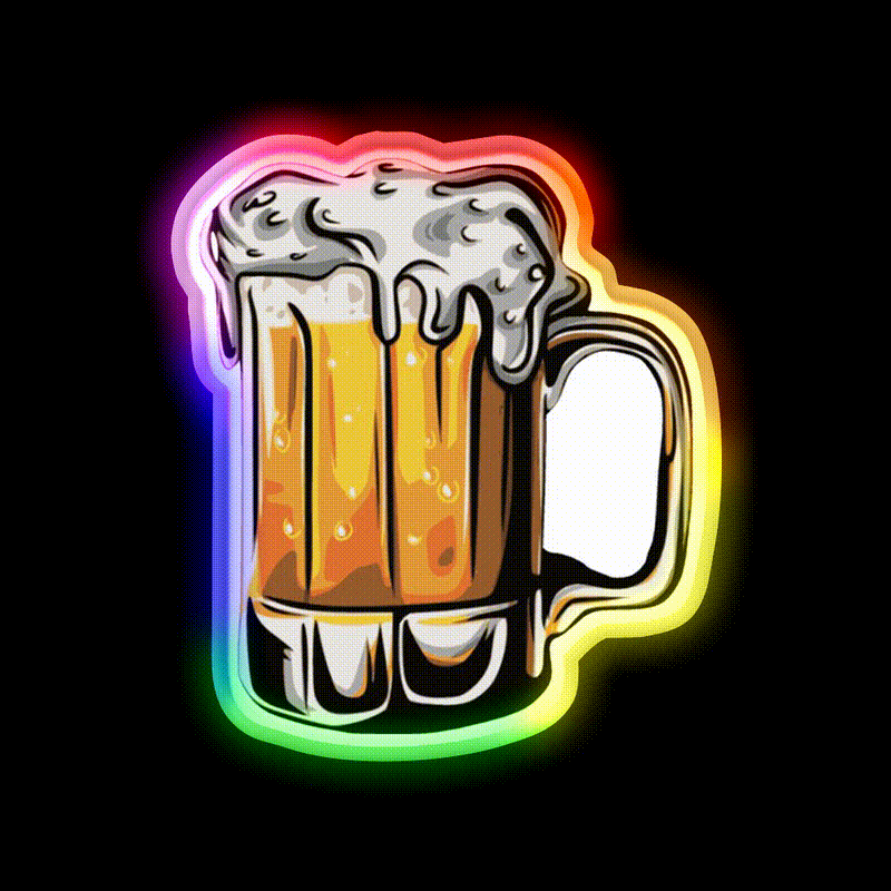 Beer Bar Decor Led Neon Sign Wall Decor Rgb Color - LED neon sign close-up detail