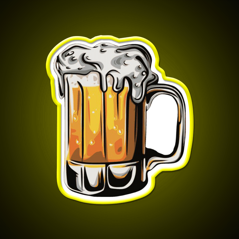 Beer Bar Decor Led Neon Sign Wall Decor Rgb Color - Custom LED neon sign front view
