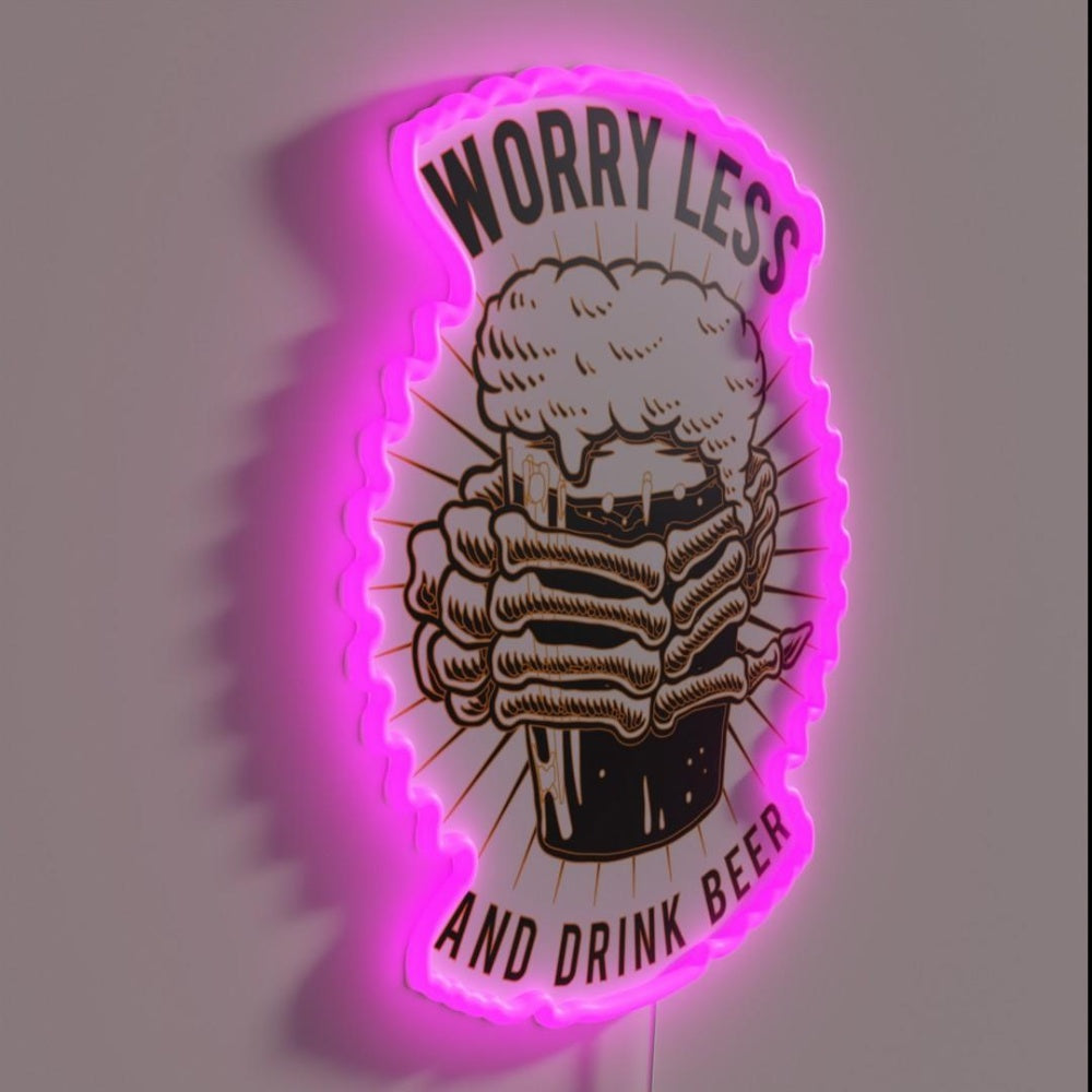 Beer Beers Beerific Beerme Beerlove Rgb Led Neon Sign - LED neon sign close-up detail