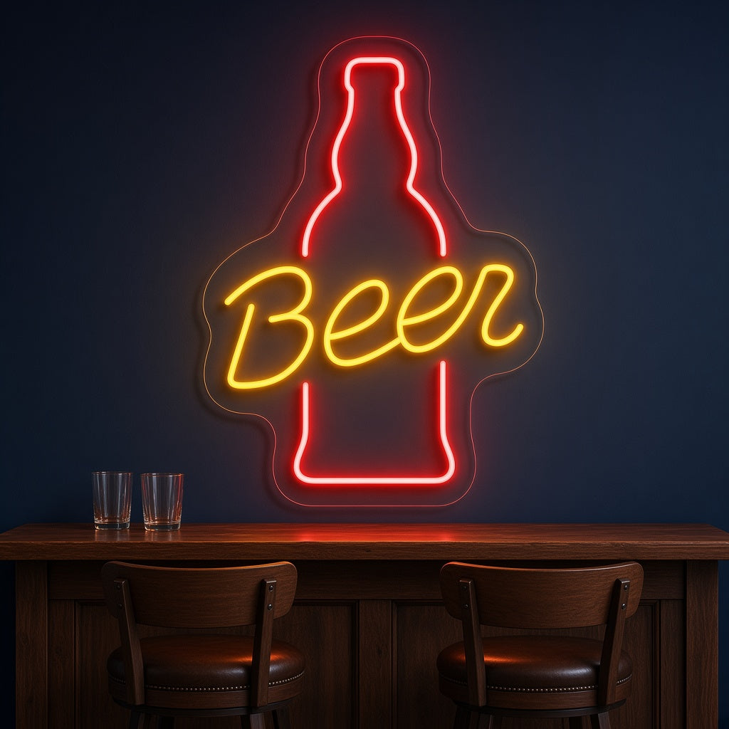 Beer Bottle LED Neon Sign