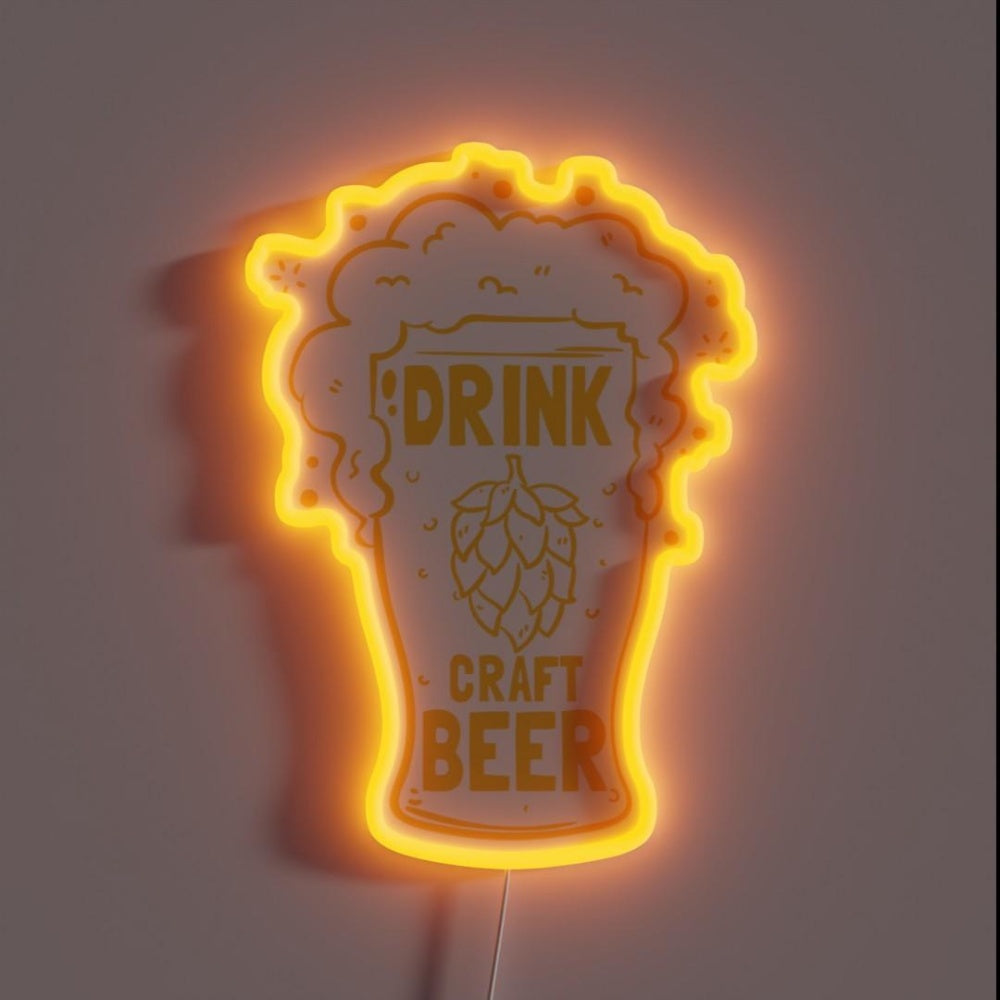 Beer Brewing Rgb Led Neon Sign - Custom LED neon sign front view