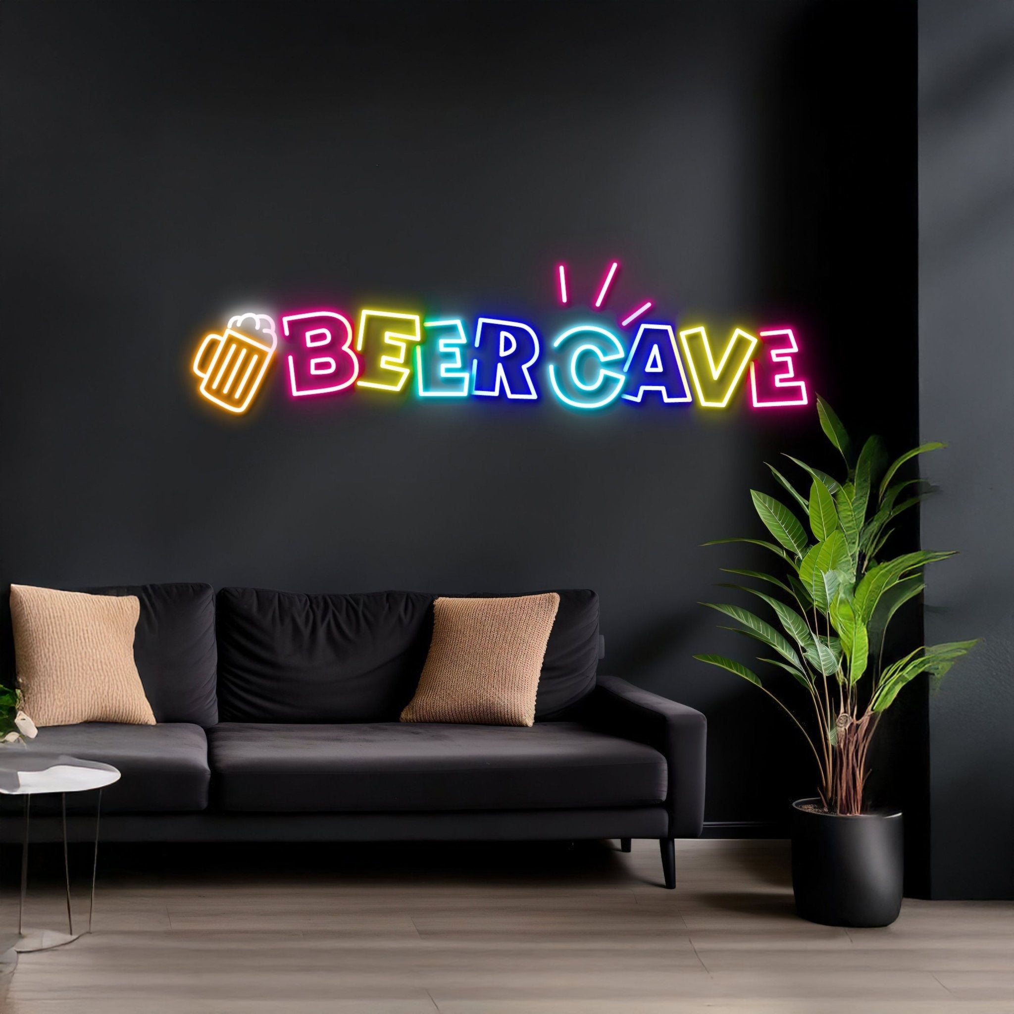 Beer Cave Neon Sign For Bar Home Room Wall Decor - Shineneon