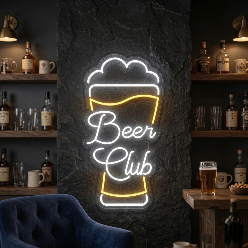 Beer Club LED Neon Sign - 03 Real Lifestyle Scene