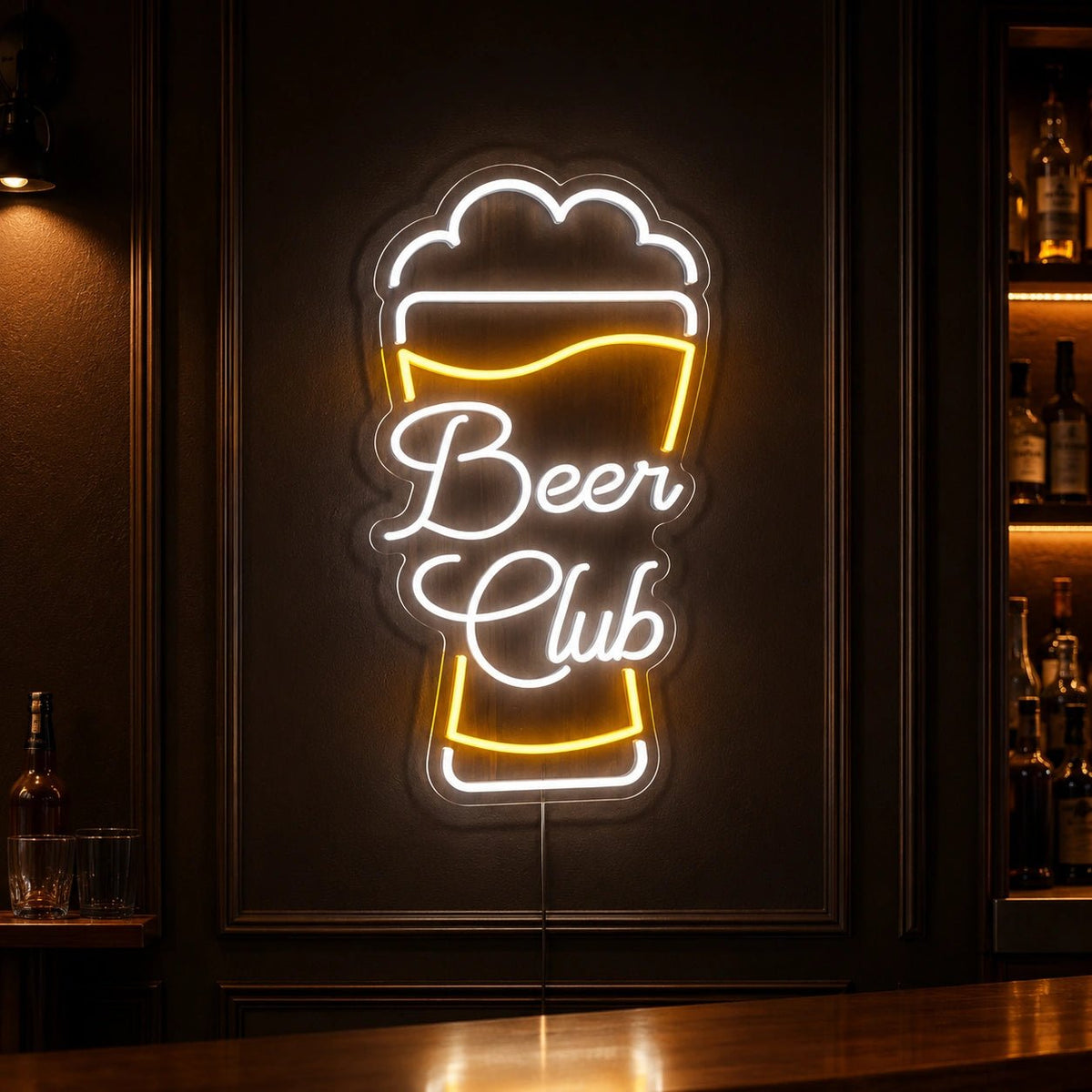 Beer Club Man Cave LED Neon Sign - Shineneon