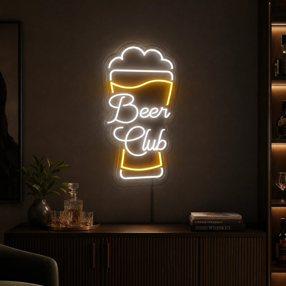 Beer Club Man Cave LED Neon Sign - Shineneon