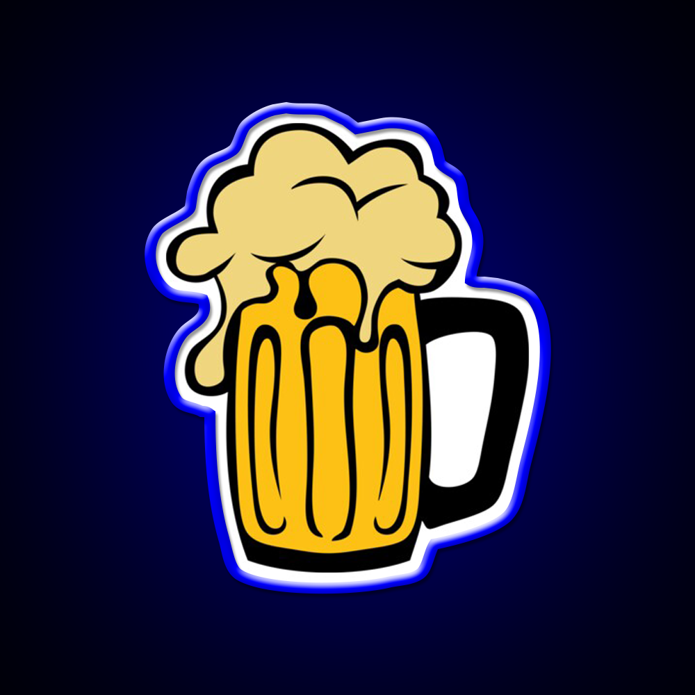 Beer Drawing Foam Booze Alcohol Beer Bar Decor Led Neon Sign Rgb Color - LED neon sign view 5