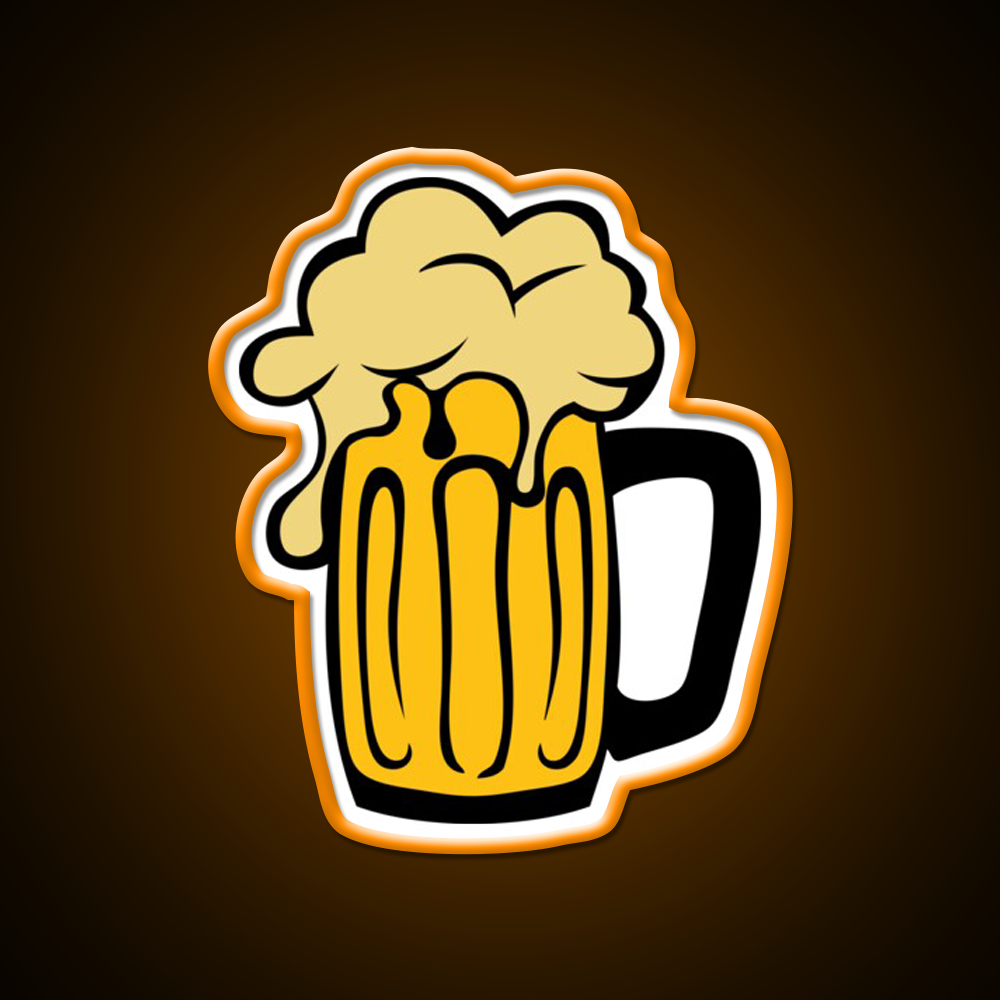 Beer Drawing Foam Booze Alcohol Beer Bar Decor Led Neon Sign Rgb Color - LED neon sign view 6