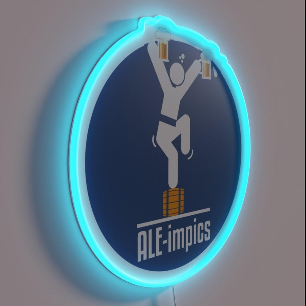 Beer Festival Aleimpics Rgb Led Neon Sign - LED neon sign close-up detail