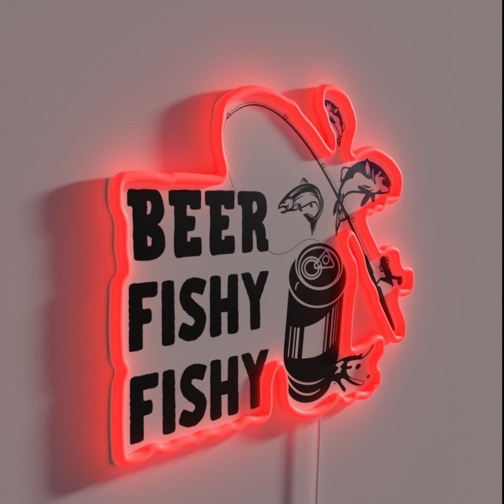 Beer Fishy Fishy No 2 Rgb Led Neon Sign - LED neon sign close-up detail