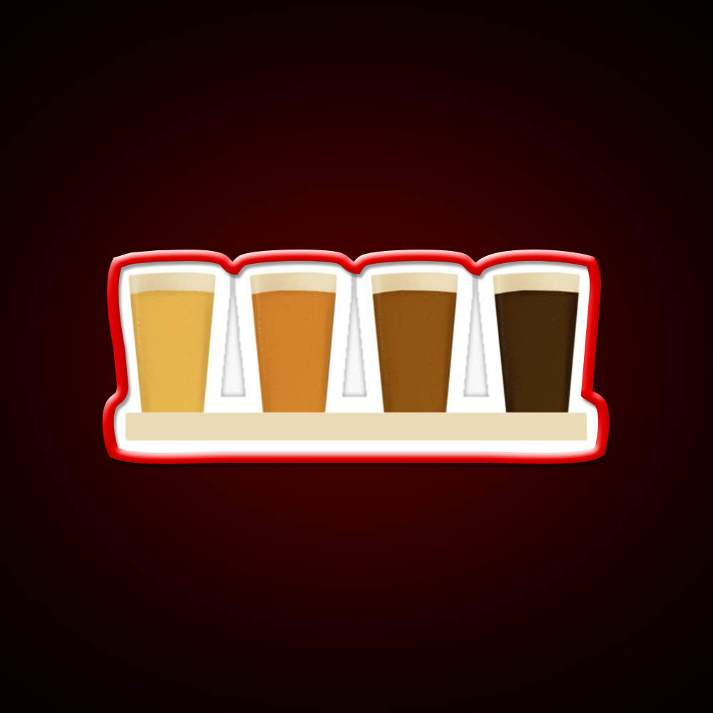 Beer Flight Tasting Paddle Beer Bar Decor Led Neon Sign Rgb Color - LED neon sign view 10