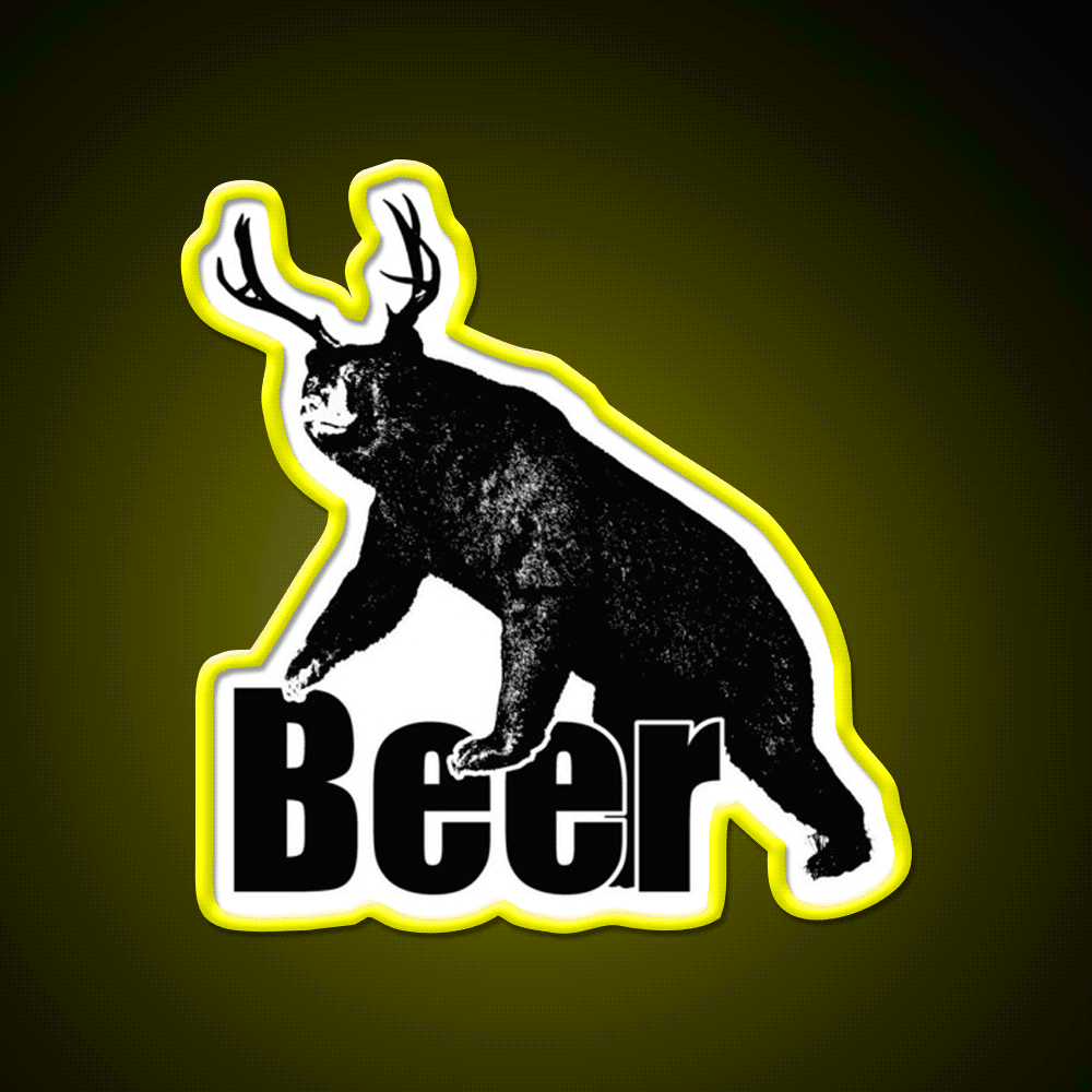 Beer Fun Beer Bar Decor Led Neon Sign Rgb Color - Custom LED neon sign front view