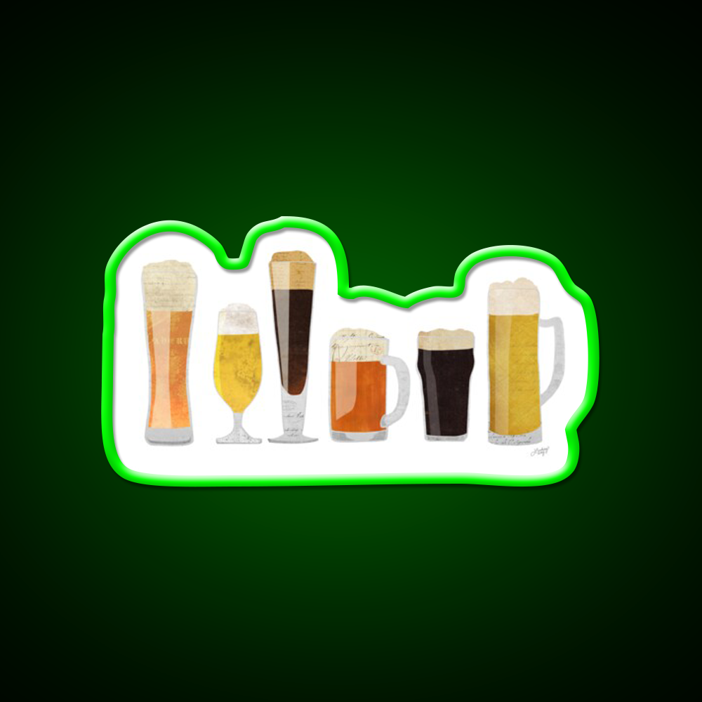 Beer Glasses Beer Bar Decor Led Neon Sign Rgb Color - LED neon sign view 8