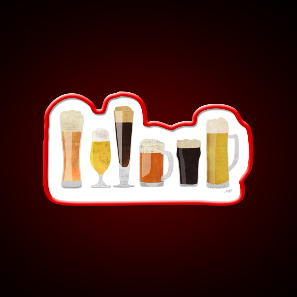 Beer Glasses Beer Bar Decor Led Neon Sign Rgb Color - LED neon sign view 10