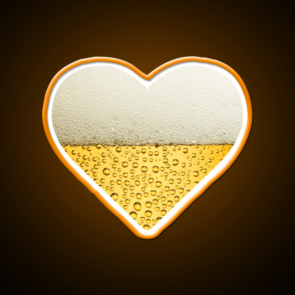 Beer Heart Beer Bar Decor Led Neon Sign Rgb Color - LED neon sign view 6