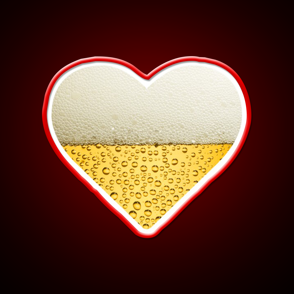 Beer Heart Beer Bar Decor Led Neon Sign Rgb Color - LED neon sign view 10