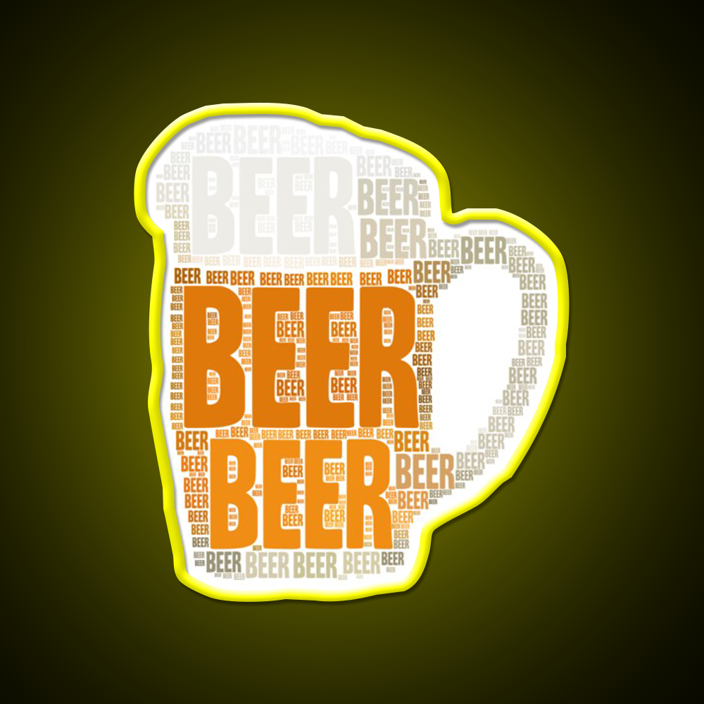 Beer Ipa Lover Man Cave Bar Led Neon Sign Rgb Color