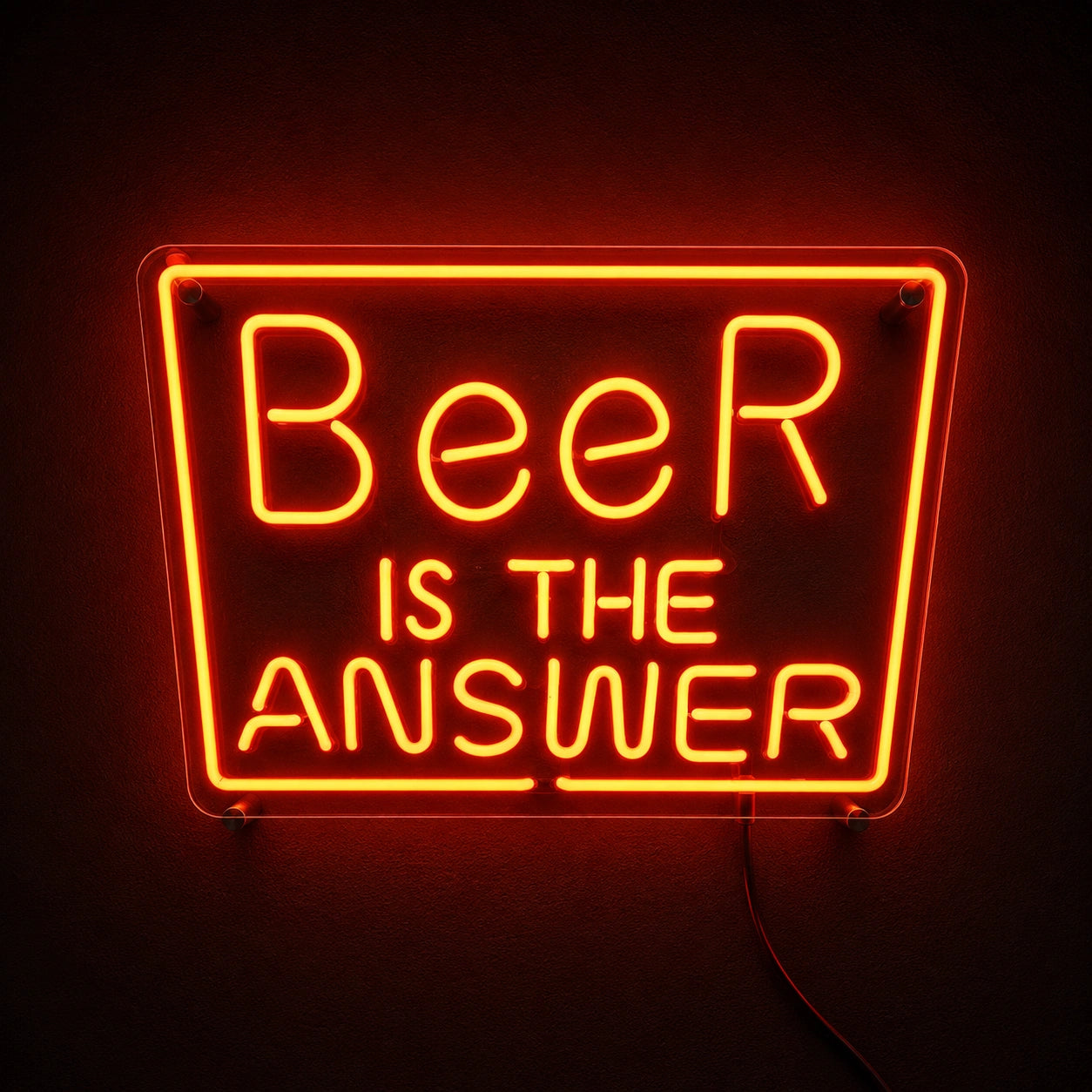 Beer Is The Answer Neon Sign LED Neon Sign high-converting product image