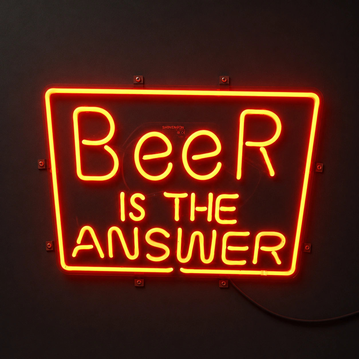 Beer Is The Answer Neon Sign LED Neon Sign main product image