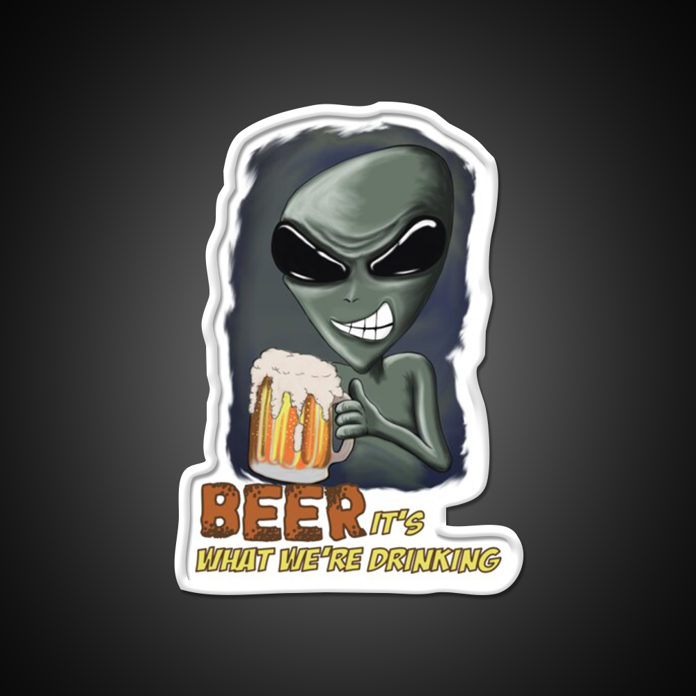 Beer Its What Were Drinking Man Cave Bar Led Neon Sign Rgb Color