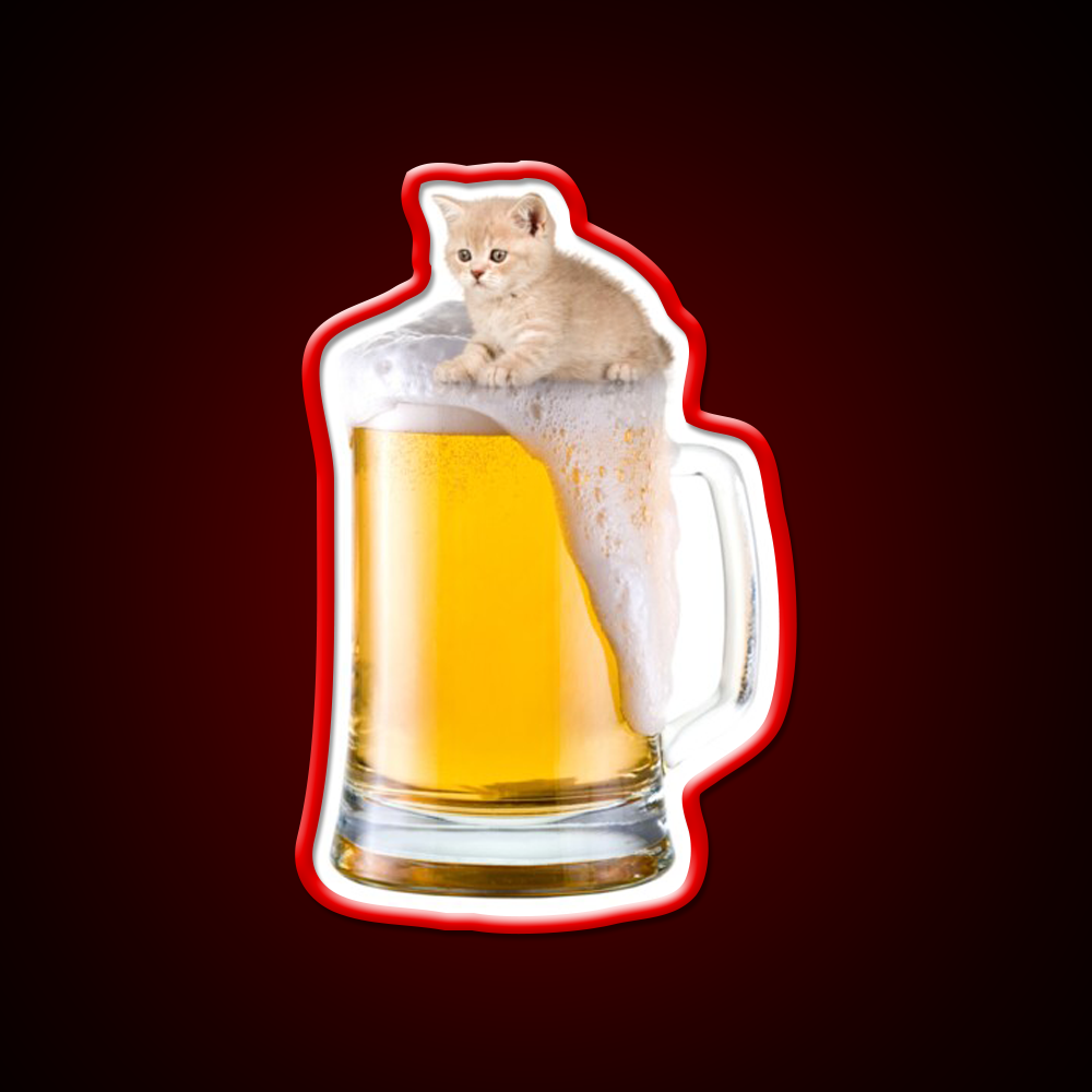 Beer Kitty Beer Bar Decor Led Neon Sign Rgb Color - LED neon sign view 10