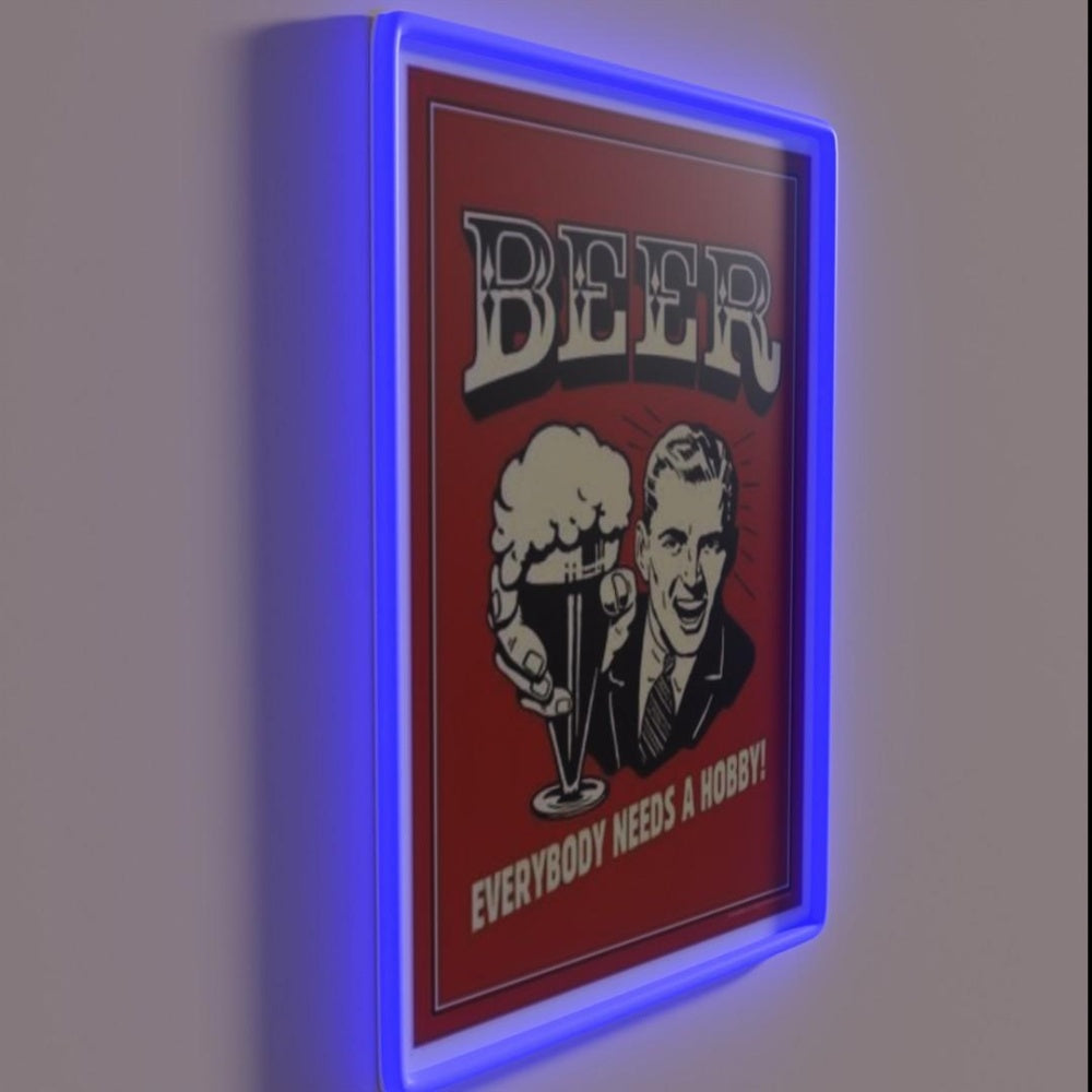 Beer Lover Rgb Led Neon Sign Restaurant Wall Art - LED neon sign close-up detail