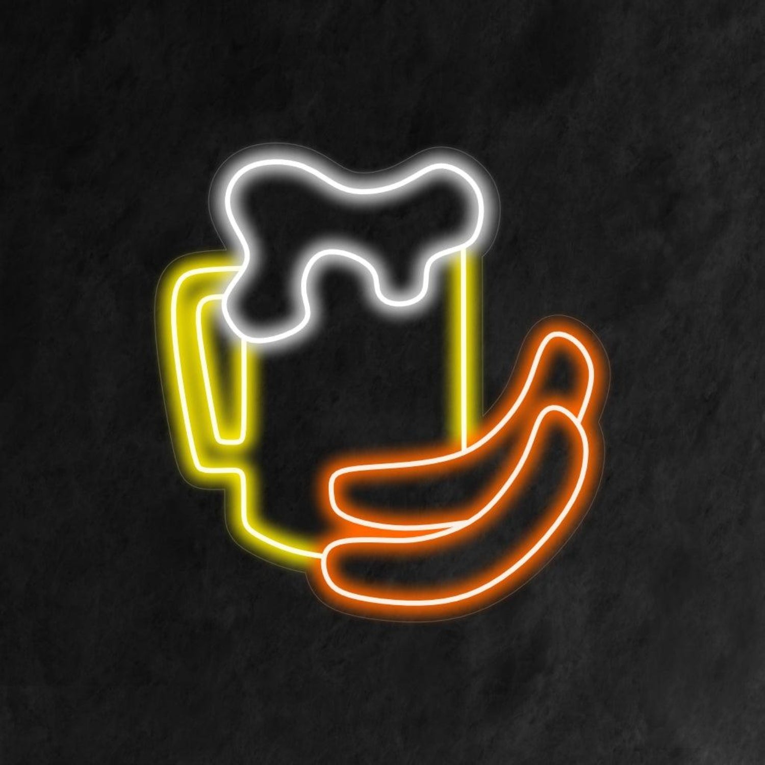 Beer Mug Banana Led Neon Sign Bar Restaurant Decor | Shineneon